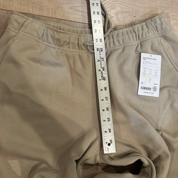 ATHLETA WOMENS TAN WIDE LEG PANTS HEAVY WEIGTH TERRY LARGE NEW - Picture 7 of 10